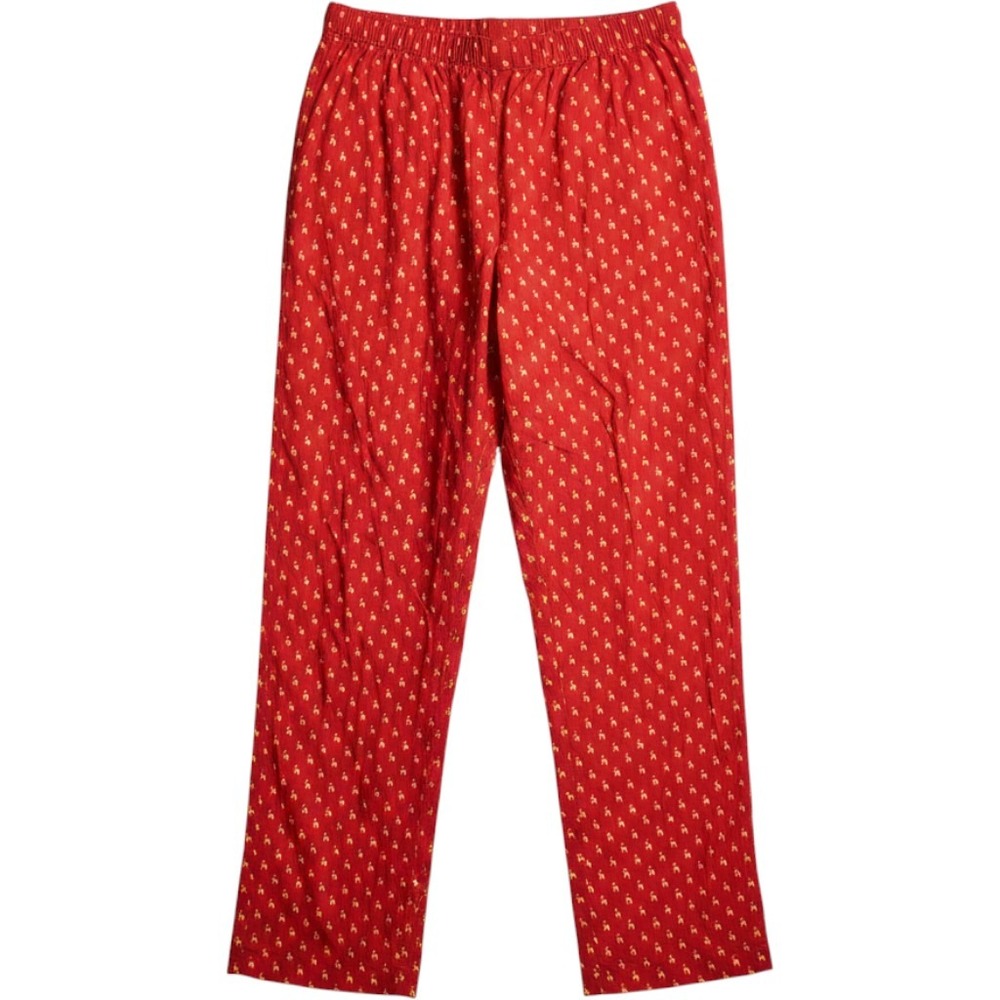 Polo Ralph Lauren Pajama Pants Mens Medium Red Yellow Pony Logo Cotton Sleepwear